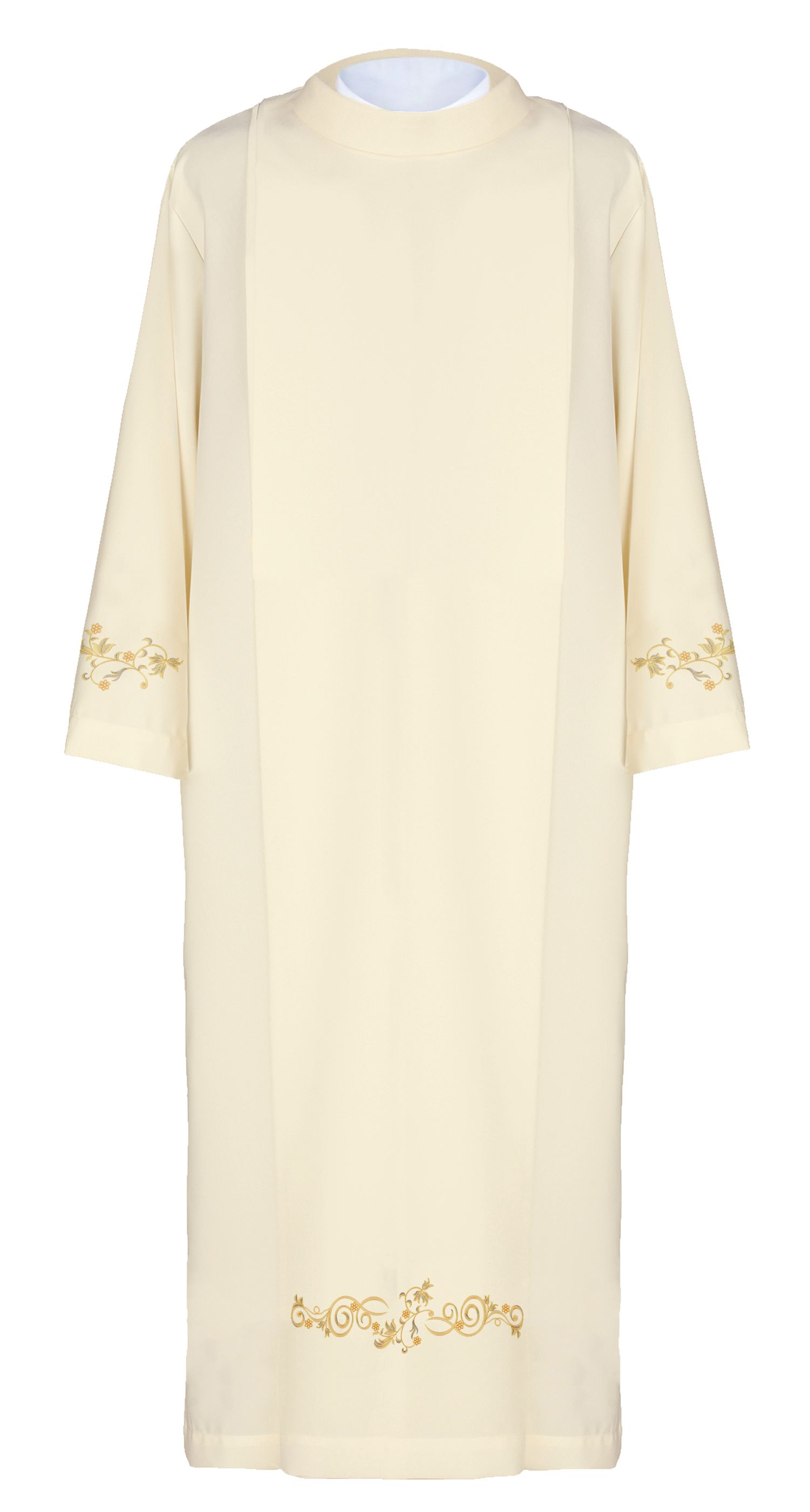 Alba kapłańska z golfem + ozdobny haft (1H) - zdjęcie 3 - Alba kapłańska z golfem + ozdobny haft (1H)