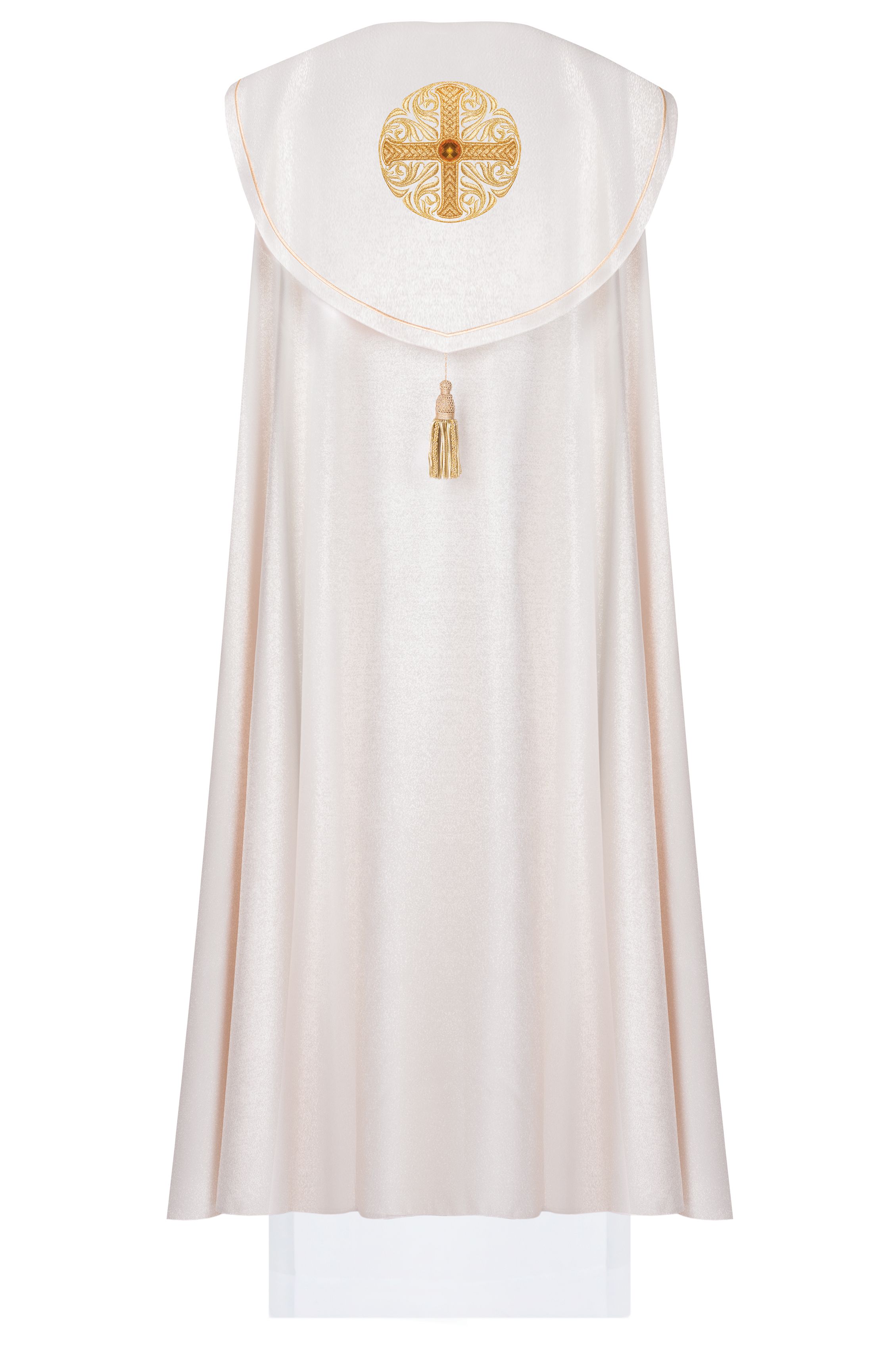 Kapa haftowana, bogato haftowana - ecru (3H) - zdjęcie 2 - Kapa haftowana, bogato haftowana - ecru (3H)