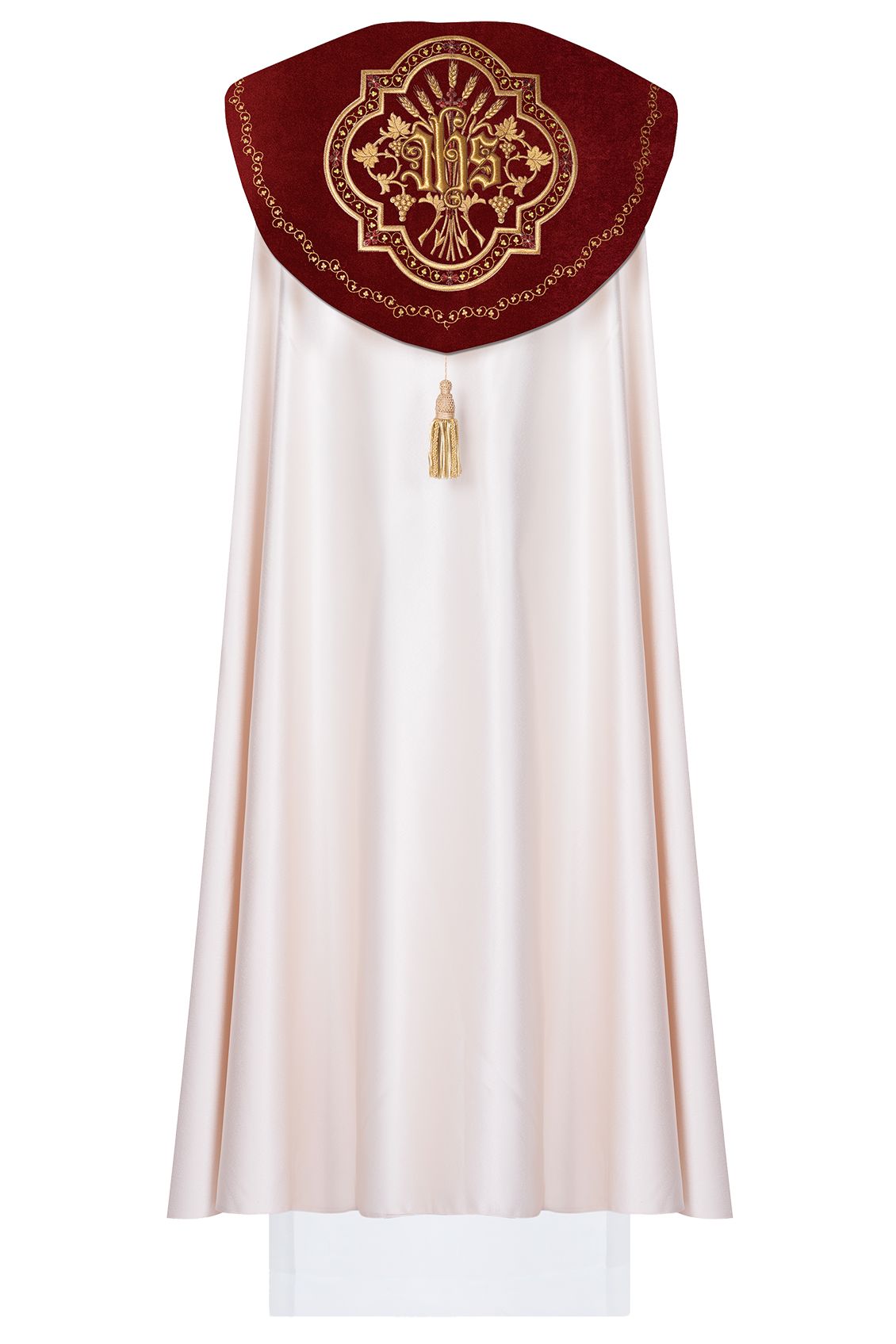 Kapa haftowana na aksamicie IHS (7H) - zdjęcie 2 - Kapa haftowana na aksamicie IHS (7H)