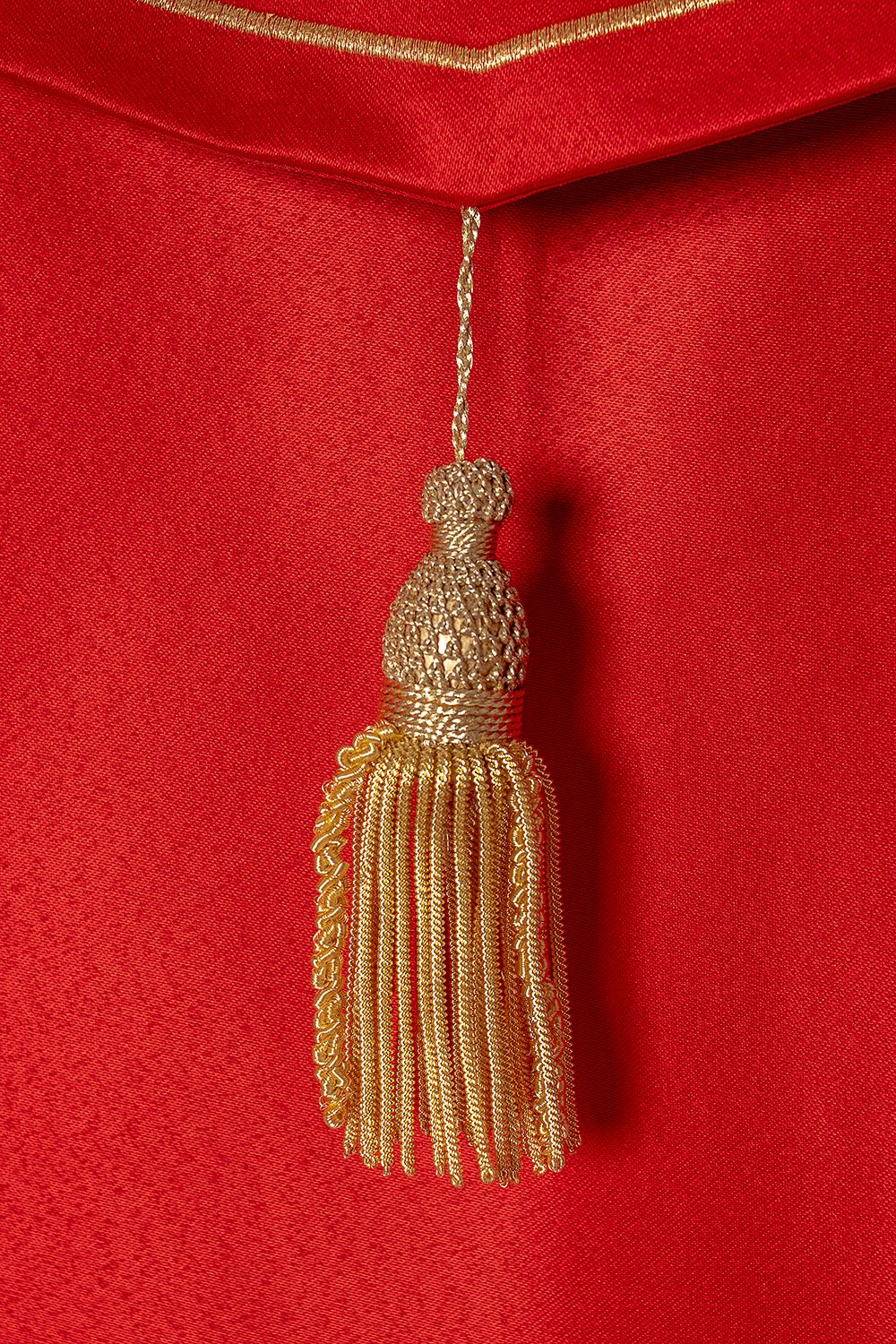 Kapa haftowana, IHS + kielich - czerwona (9H) - zdjęcie 4 - Kapa haftowana, IHS + kielich - czerwona (9H)