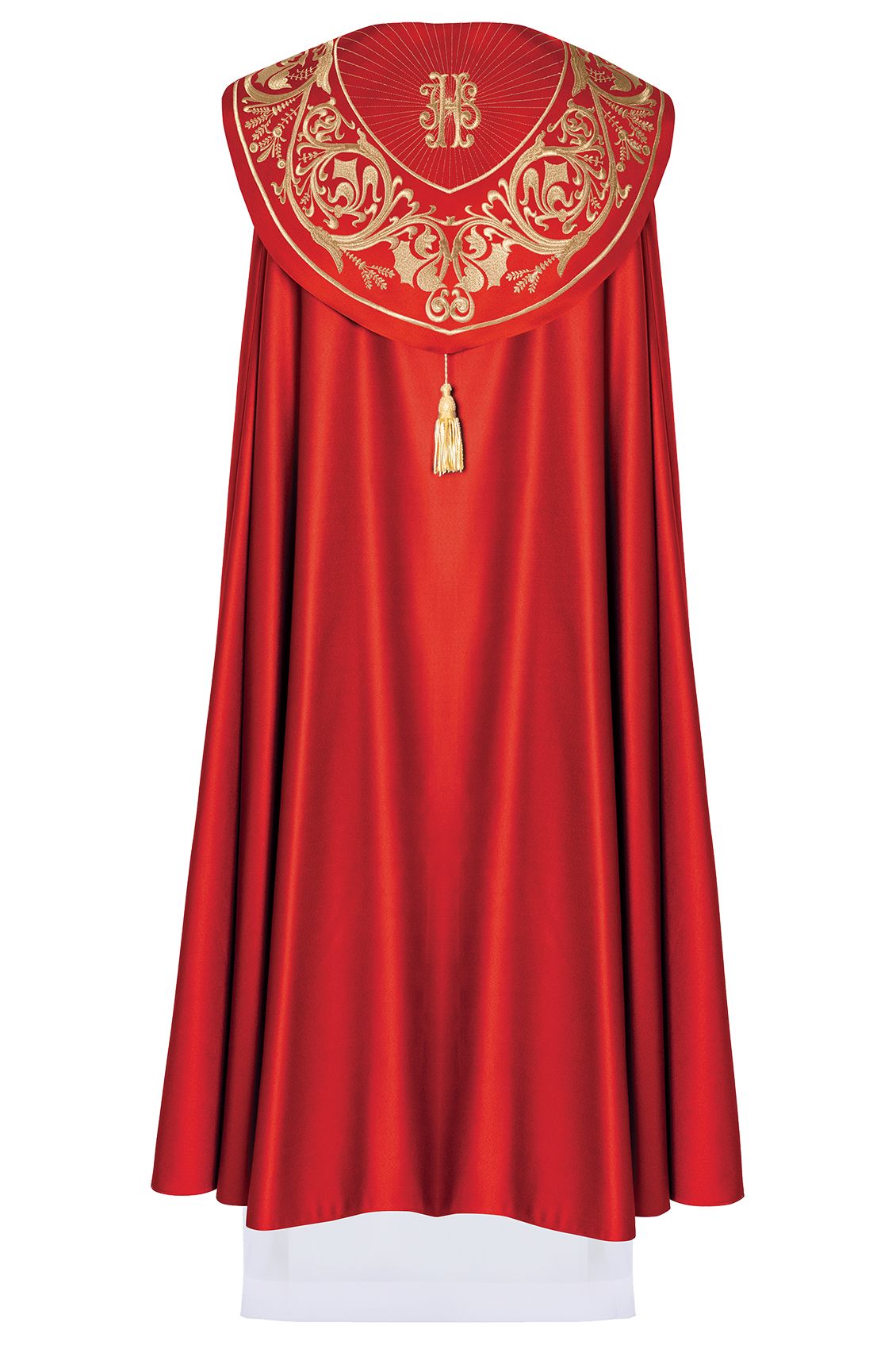 Kapa haftowana, IHS - czerwona (13H) - zdjęcie 2 - Kapa haftowana, IHS - czerwona (13H)