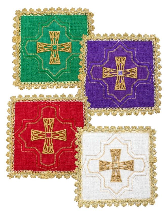 Zestaw 4 palek z ozdobnym krzyżykiem - (1H)