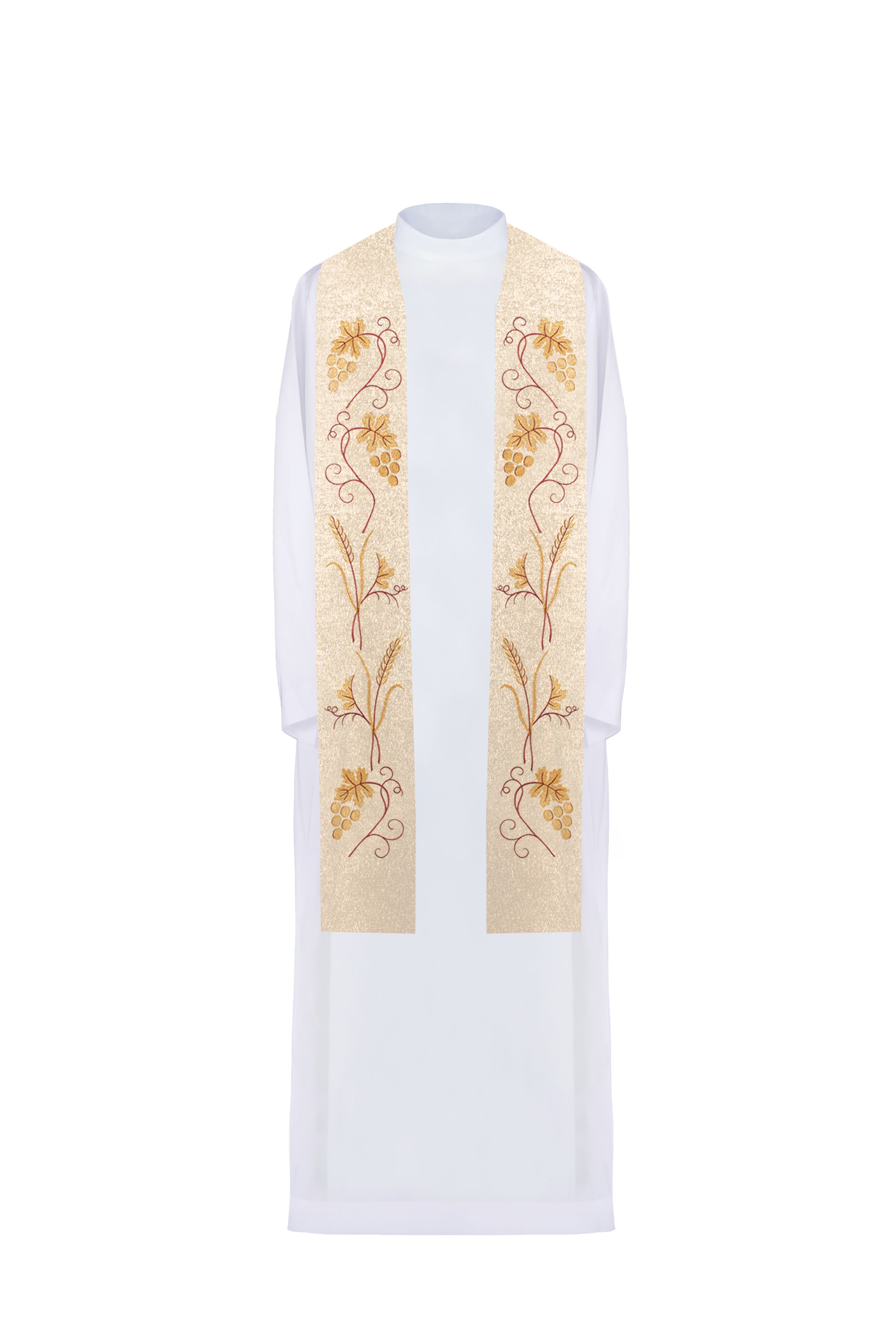 Stuła kapłańska haftowana złota (9H)