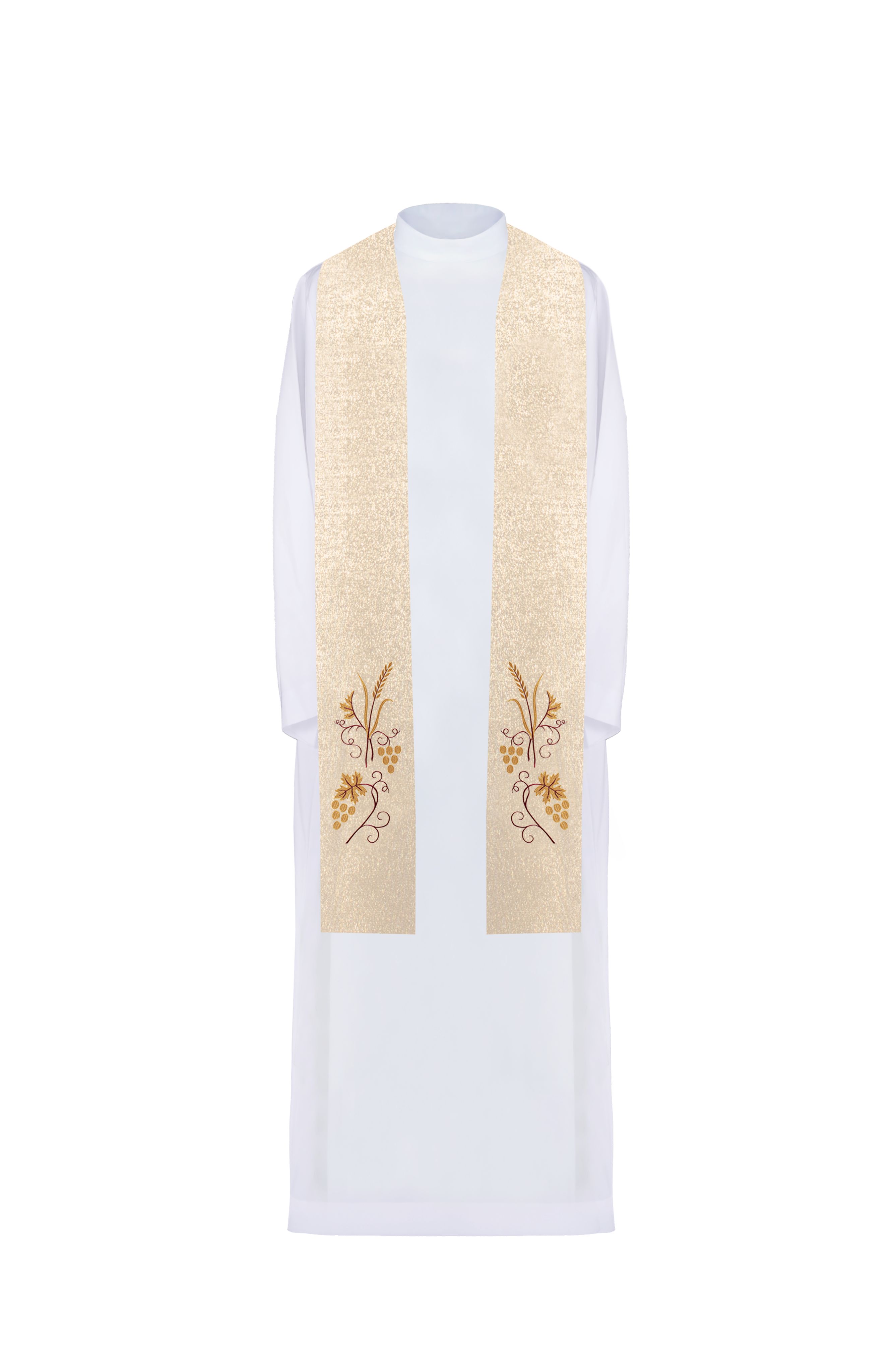 Stuła kapłańska haftowana złota (13H)