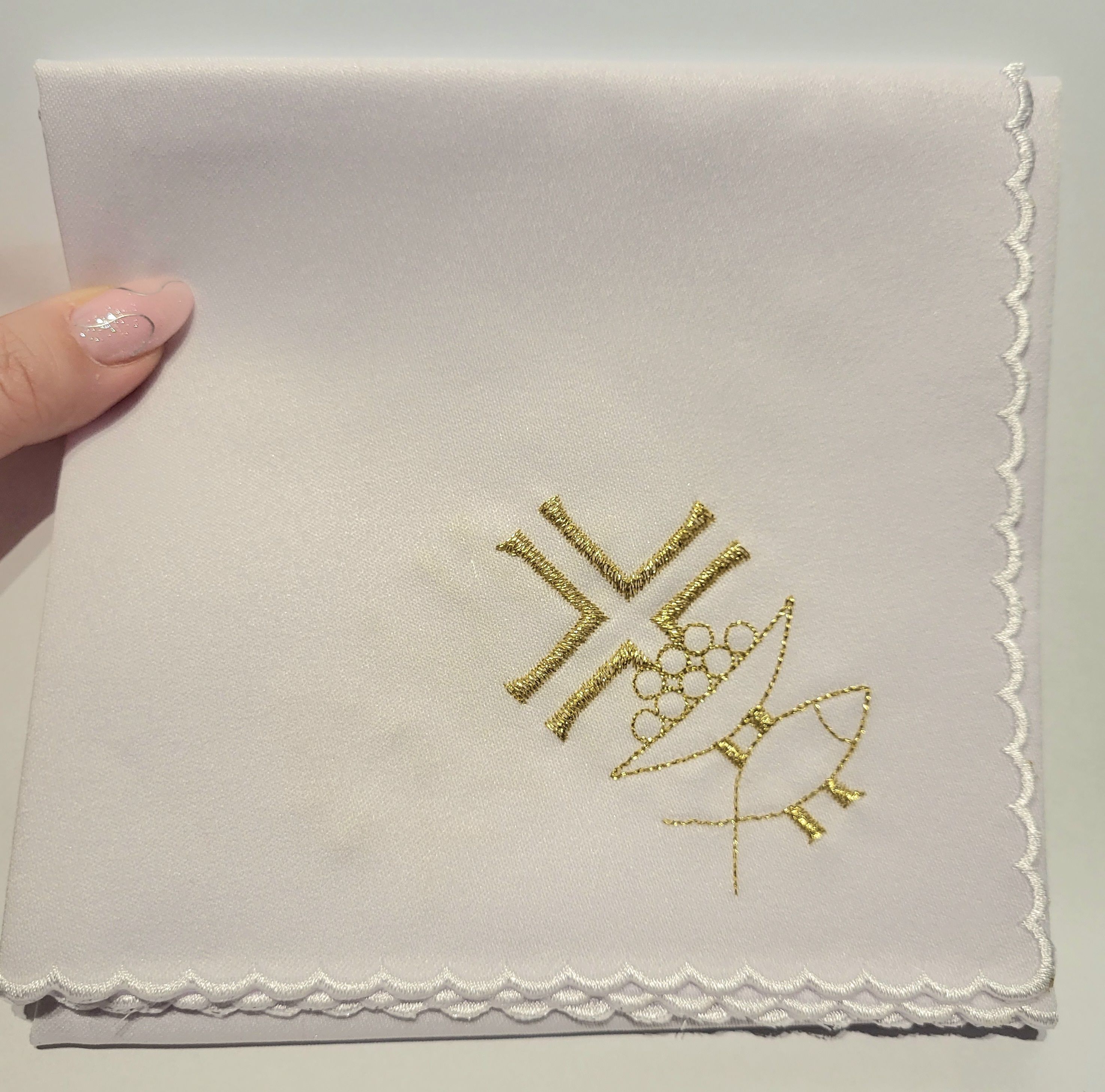 Korporał haftowany w 4 rogach - Ryby - 100% bawełny