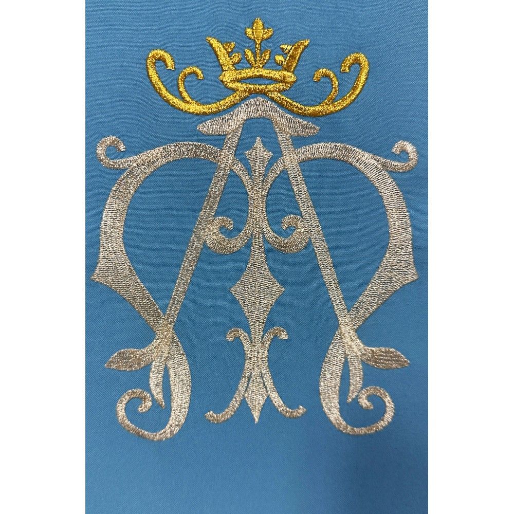 Lektorium/nakrycie na ambonę z haftowanym motywem maryjnym (1K) - zdjęcie 2 - Lektorium/nakrycie na ambonę z haftowanym motywem maryjnym (1K)