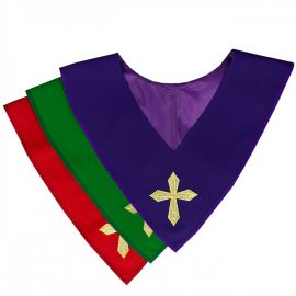 Szkaplerz haftowany - kolory liturgiczne (1K) - STROJE I PELERYNY MINISTRANCKIE - Nowość