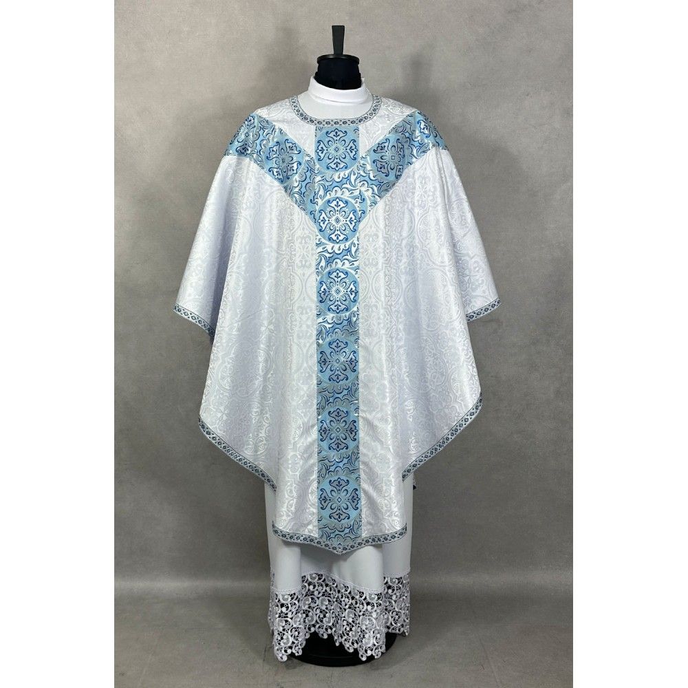 Ornat semi-gotycki maryjny ze stułą kapłańską (3K) - zdjęcie 2 - Ornat semi-gotycki maryjny ze stułą kapłańską (3K)