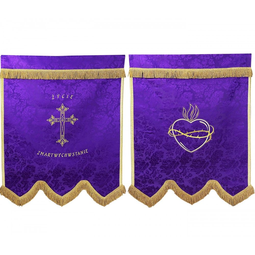 Chorągiew pogrzebowa dwustronna (2)