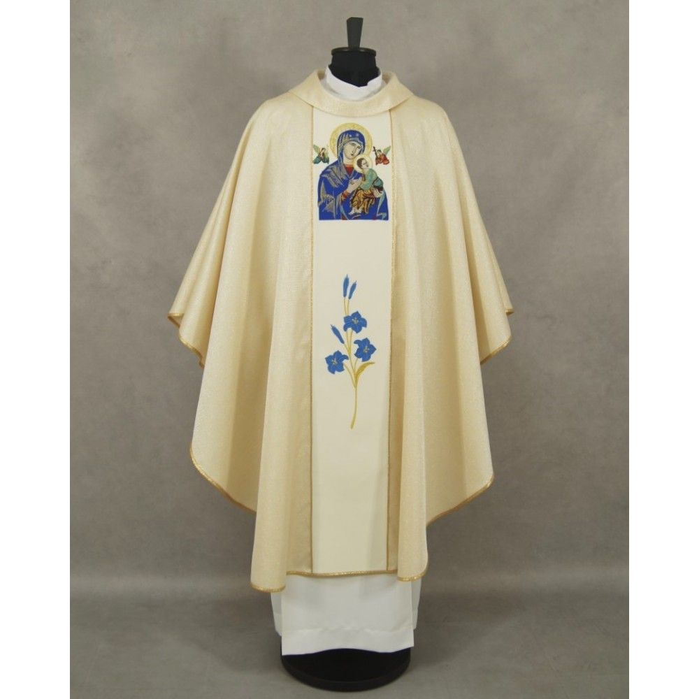 Ornat haftowany MB Nieustającej Pomocy - zdjęcie 2 - Ornat haftowany MB Nieustającej Pomocy