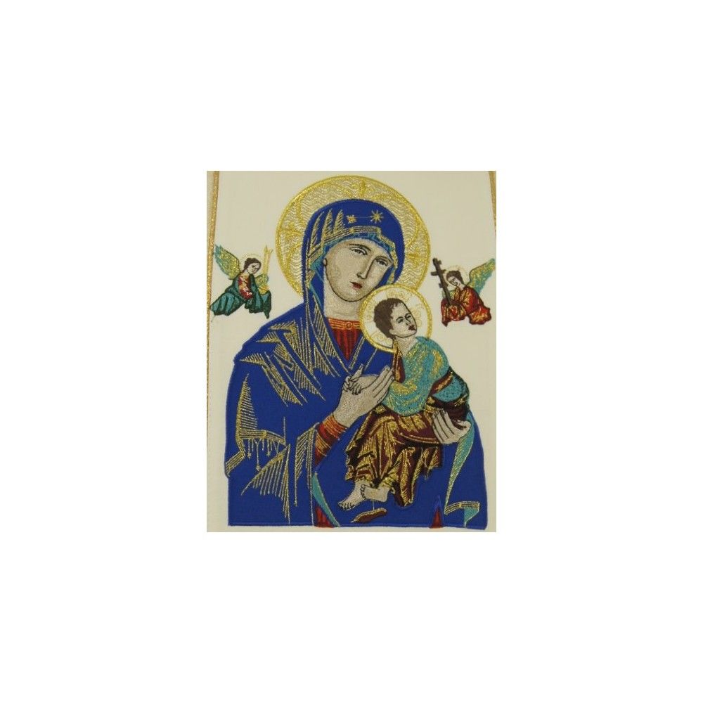 Ornat haftowany MB Nieustającej Pomocy - zdjęcie 3 - Ornat haftowany MB Nieustającej Pomocy