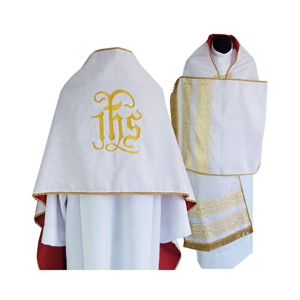 Welon liturgiczny IHS haftowany (12)