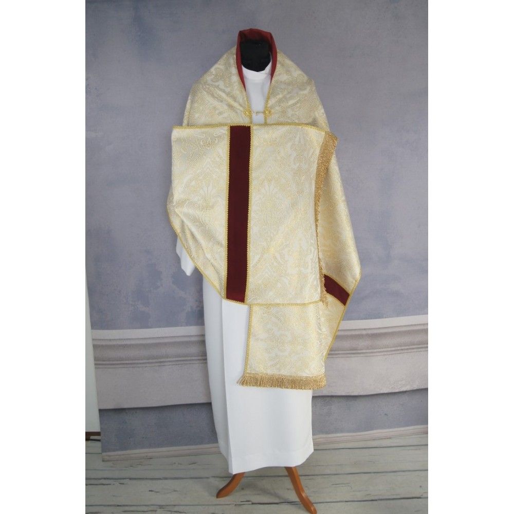 Welon liturgiczny PX brokat jasnozłoty - zdjęcie 3 - Welon liturgiczny PX brokat jasnozłoty