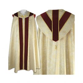 Kapa semi gotycka jasnozłoty brokat - KAPY LITURGICZNE - Nowość