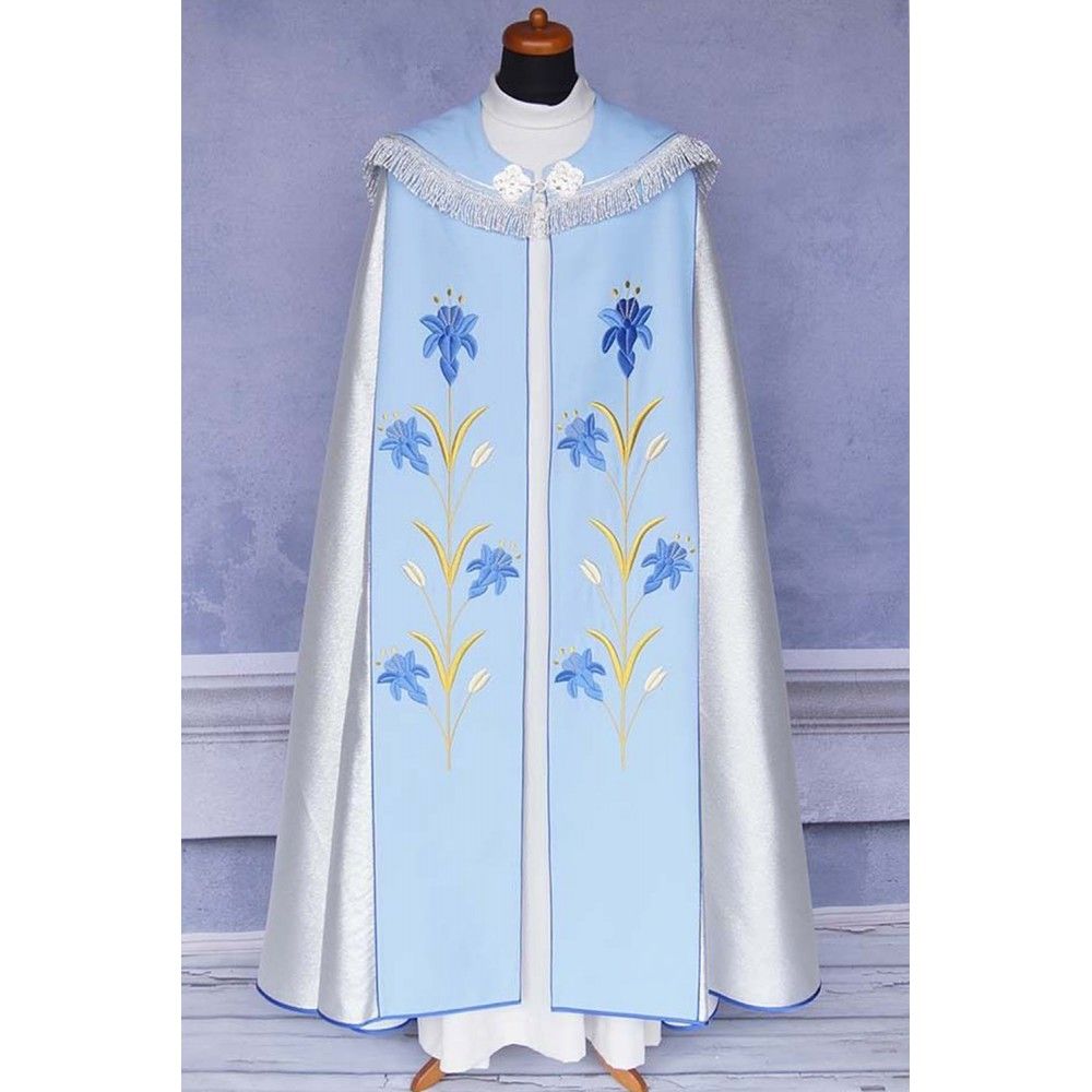 Kapa liturgiczna Maryjna - haftowana (3) - zdjęcie 4 - Kapa liturgiczna Maryjna - haftowana (3)