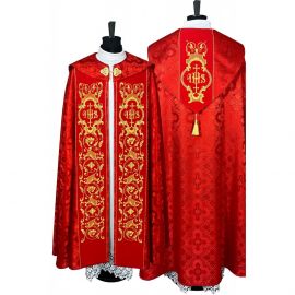Kapa wzór gotycki - tkanina żakard (1) - KAPY LITURGICZNE - Nowość