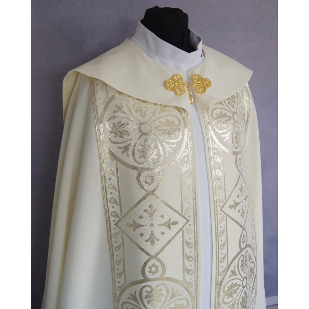 Kapa wzór gotycki - tkanina bawełna-stretch (3) - zdjęcie 2 - Kapa wzór gotycki - tkanina bawełna-stretch (3)