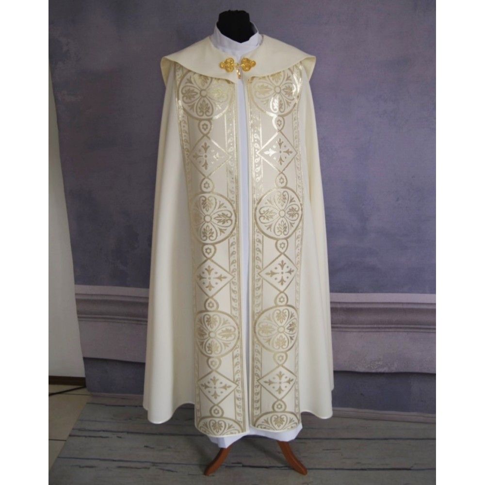 Kapa wzór gotycki - tkanina bawełna-stretch (3) - zdjęcie 3 - Kapa wzór gotycki - tkanina bawełna-stretch (3)