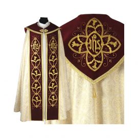 Kapa wzór gotycki - tkanina żakard (17) - KAPY LITURGICZNE - Nowość
