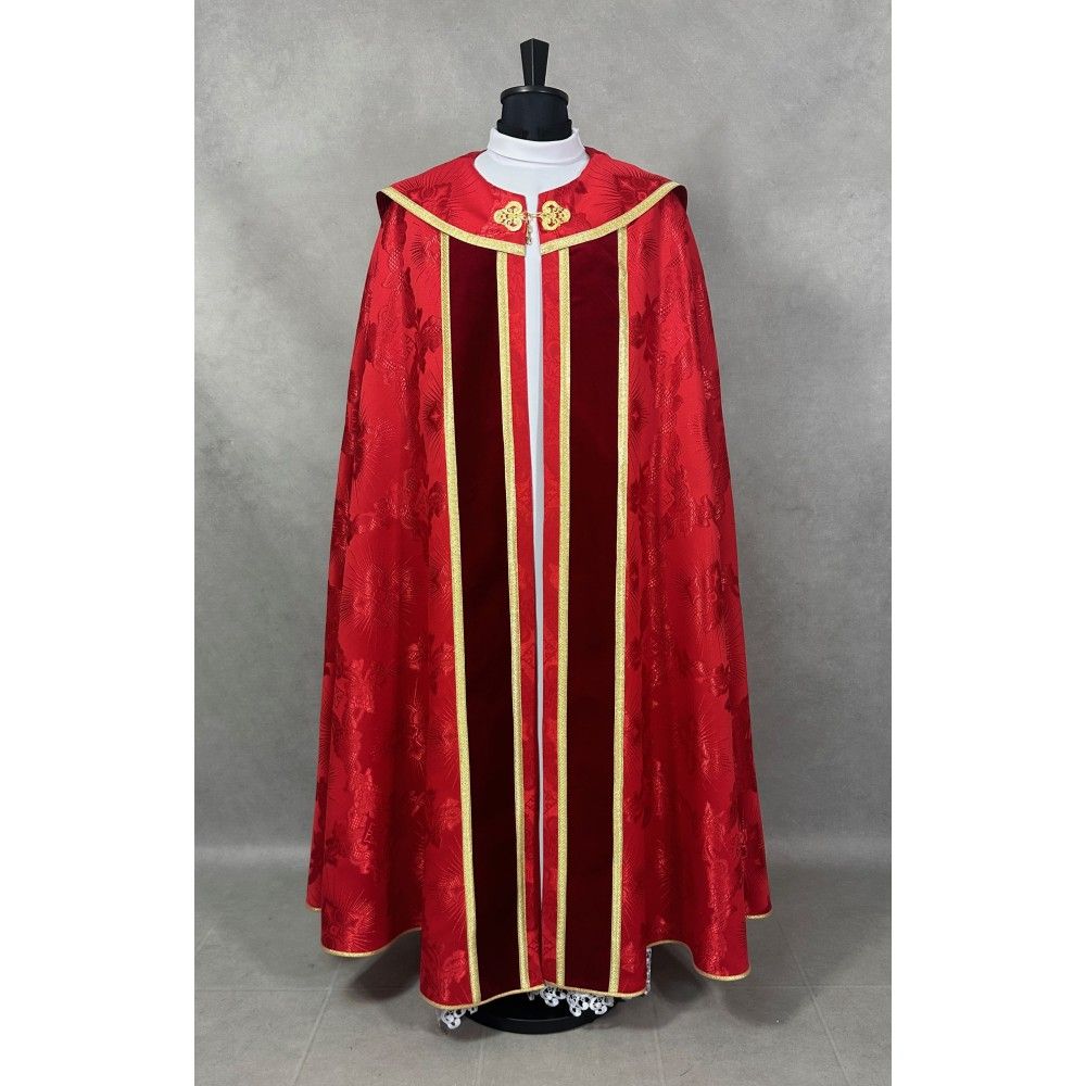 Kapa haftowana wzór gotycki - czerwona (85) - zdjęcie 2 - Kapa haftowana wzór gotycki - czerwona (85)