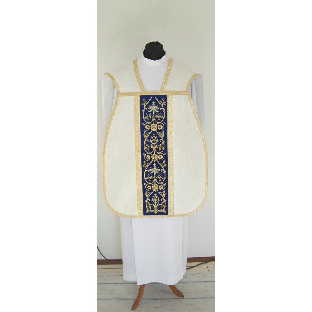 Ornat rzymski Maryjny - ecru (31) - zdjęcie 2 - Ornat rzymski Maryjny - ecru (31)
