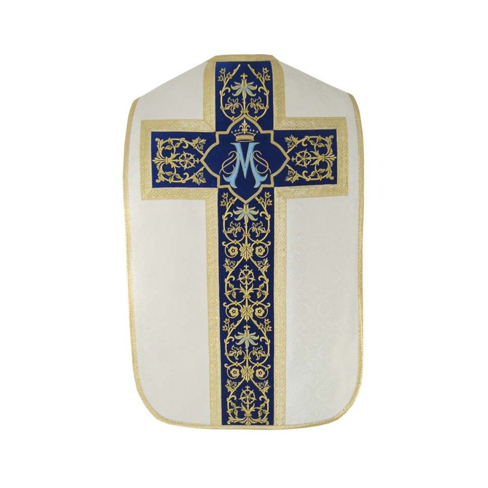 Ornat rzymski Maryjny - ecru (31) - zdjęcie 3 - Ornat rzymski Maryjny - ecru (31)