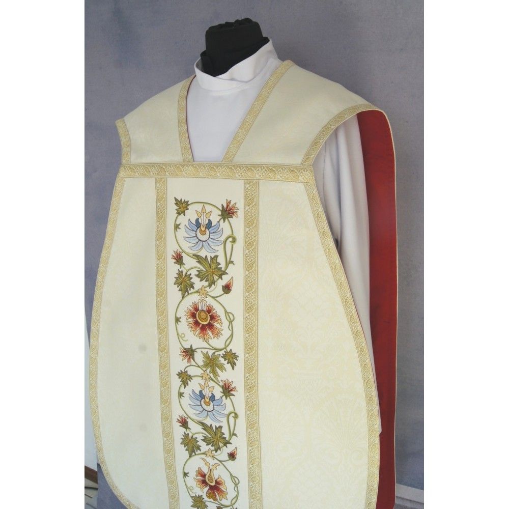 Ornat Rzymski z Manipularzem, Bursą i Welonem na kielich (9) - zdjęcie 3 - Ornat Rzymski z Manipularzem, Bursą i Welonem na kielich (9)