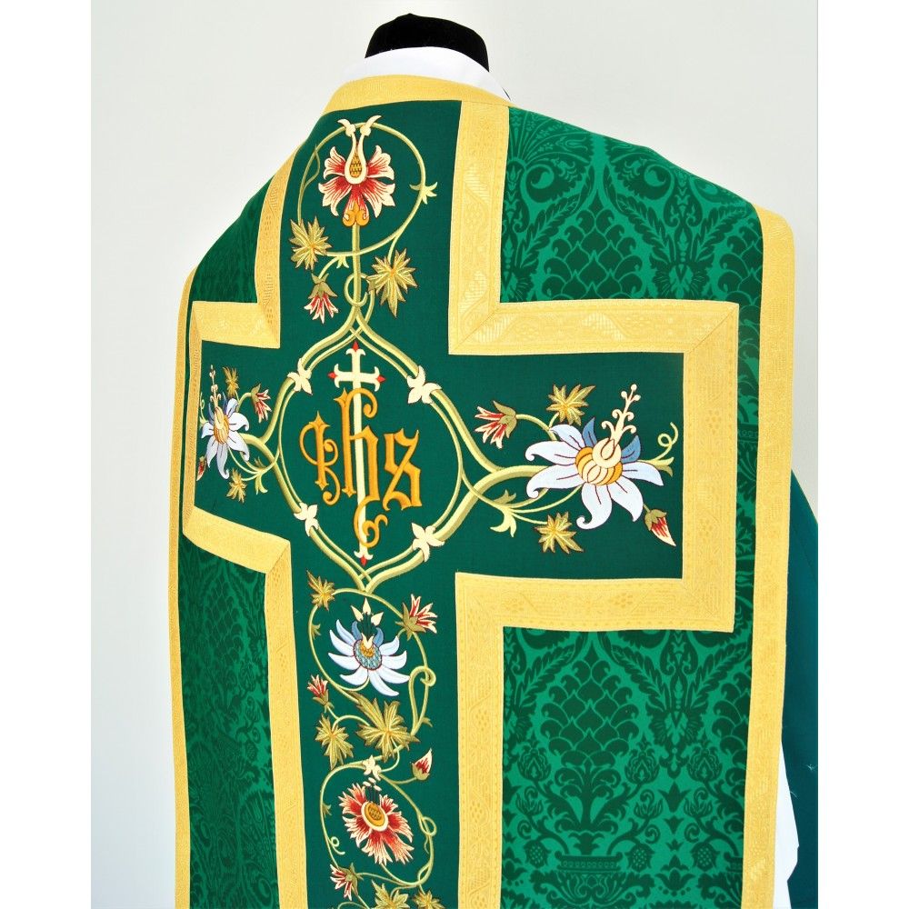 Ornat Rzymski z Manipularzem, Bursą i Welonem na kielich (10) - zdjęcie 5 - Ornat Rzymski z Manipularzem, Bursą i Welonem na kielich (10)