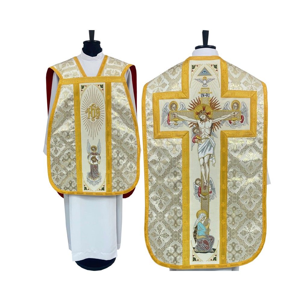 Ornat Rzymski z Manipularzem, Bursą i Welonem na kielich (14) - ORNATY NA WIELKI POST