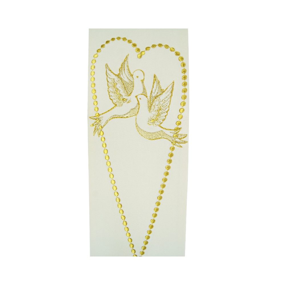 Stuła ślubna haftowana (2) - zdjęcie 2 - Stuła ślubna haftowana (2)