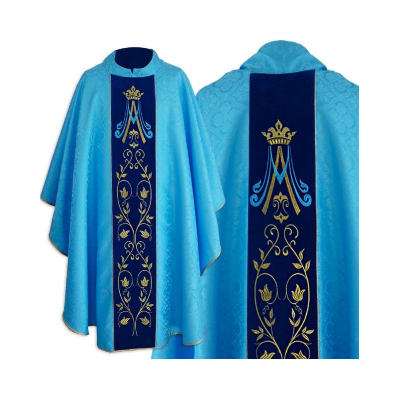 Ornat Maryjny - aksamitne pasy - Ornat Maryjny - aksamitne pasy