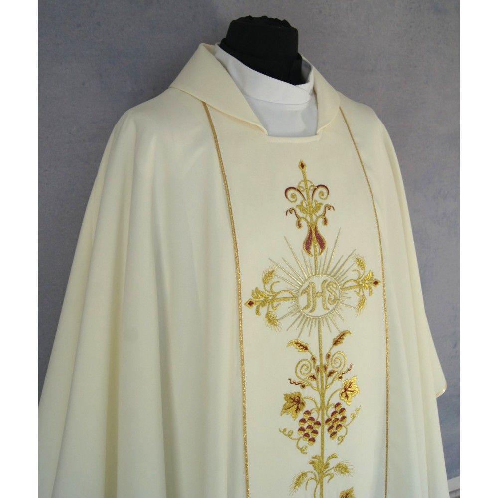 Ornat gotycki IHS - kolory liturgiczne (1) - zdjęcie 5 - Ornat gotycki IHS (1)