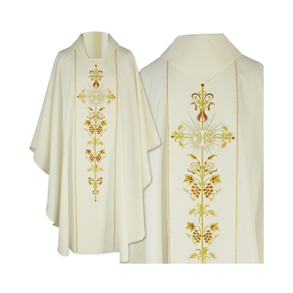 Ornat gotycki IHS - kolory liturgiczne (1) - zdjęcie 6 - Ornat gotycki IHS (1)