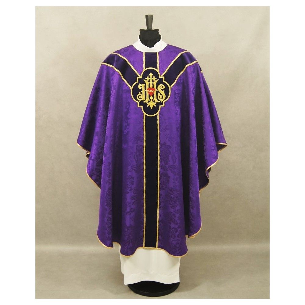 Ornat Semi-Gotycki kolory liturgiczne (75) - zdjęcie 5 - Ornat Semi-Gotycki kolor ecru (75)