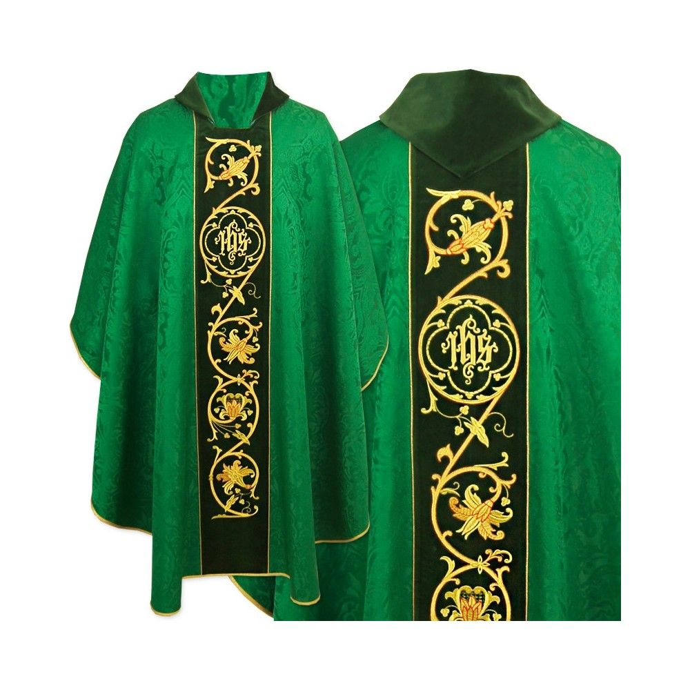 Ornat gotycki IHS - kolory liturgiczne (12) - zdjęcie 2 - Ornat gotycki IHS - kolory liturgiczne (12)