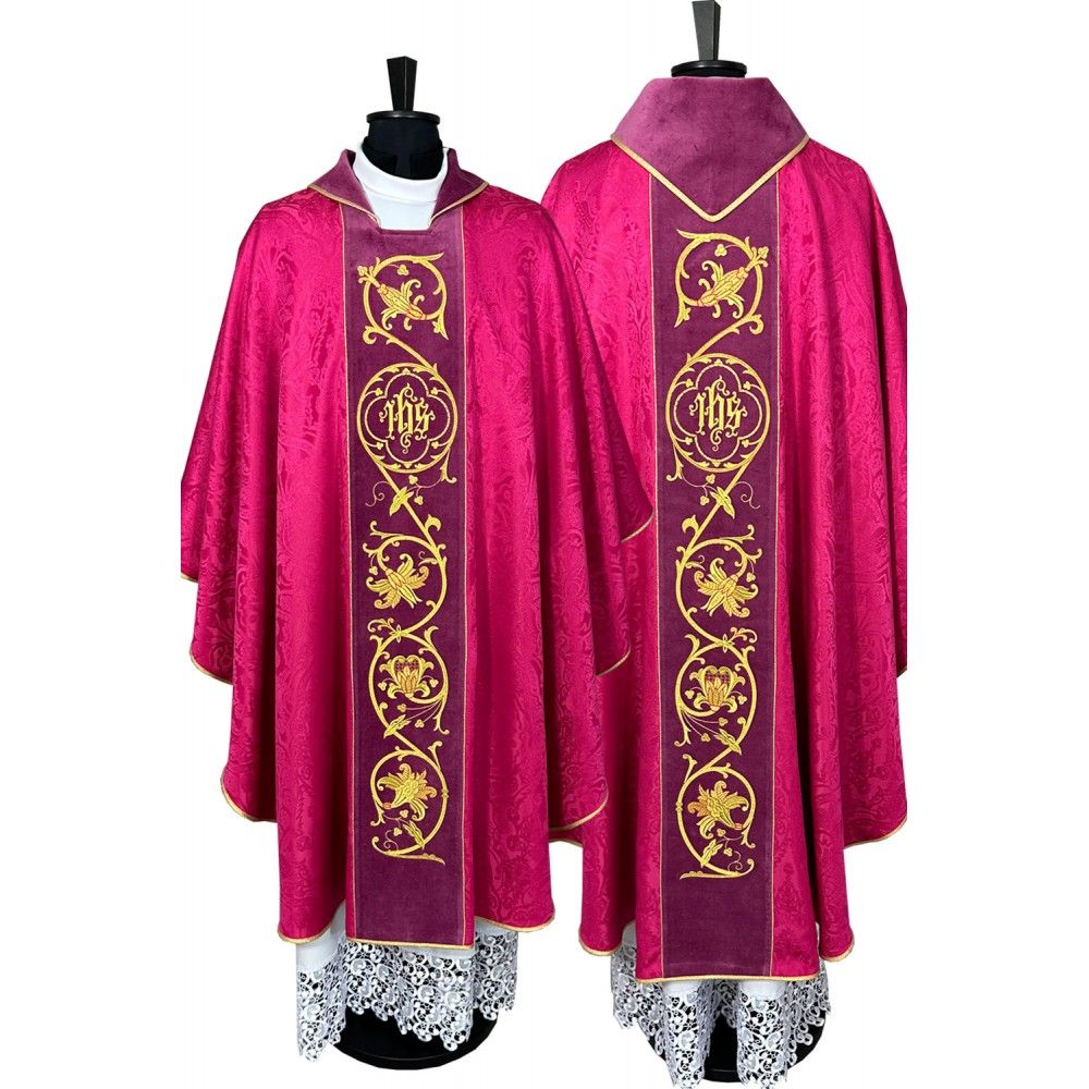 Ornat gotycki IHS - kolory liturgiczne (12) - zdjęcie 3 - Ornat gotycki IHS - kolory liturgiczne (12)