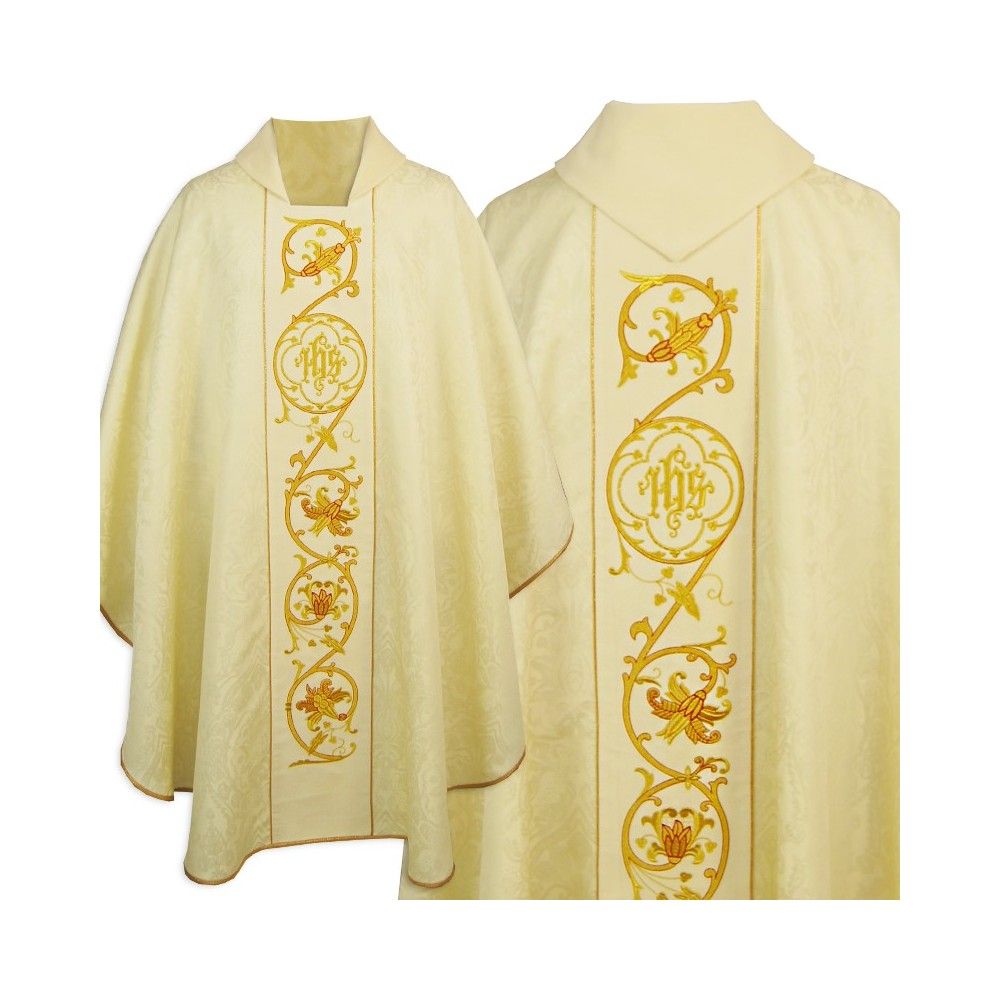 Ornat gotycki IHS - kolory liturgiczne (12) - zdjęcie 4 - Ornat gotycki IHS - kolory liturgiczne (12)