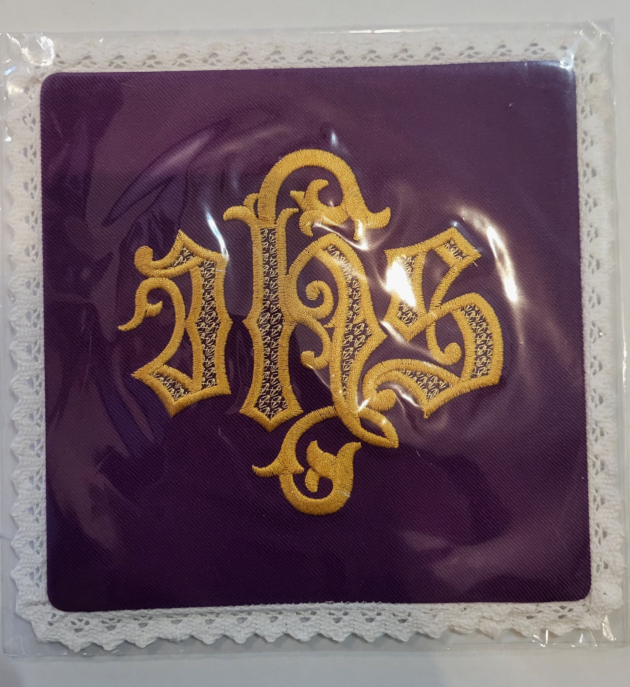 Palka haftowana, IHS- fioletowa (1A)