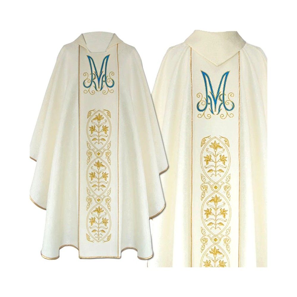 Ornat haftowany Maryjny  (31) - zdjęcie 2 - Ornat haftowany Maryjny  (31)