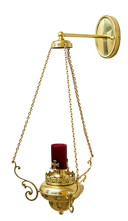 Lampa wieczna, elektryczna - wys. 65 cm, szer. 30 cm (S6)