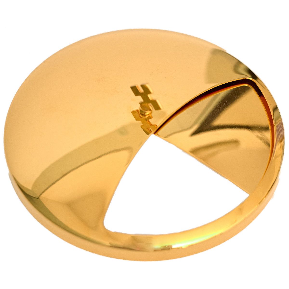 Patena polowa, mosiężna, pozłacana- 2 warianty przykrywki (1A) - zdjęcie 2 - Patena polowa, mosiężna, pozłacana- 2 warianty przykrywki (1A)