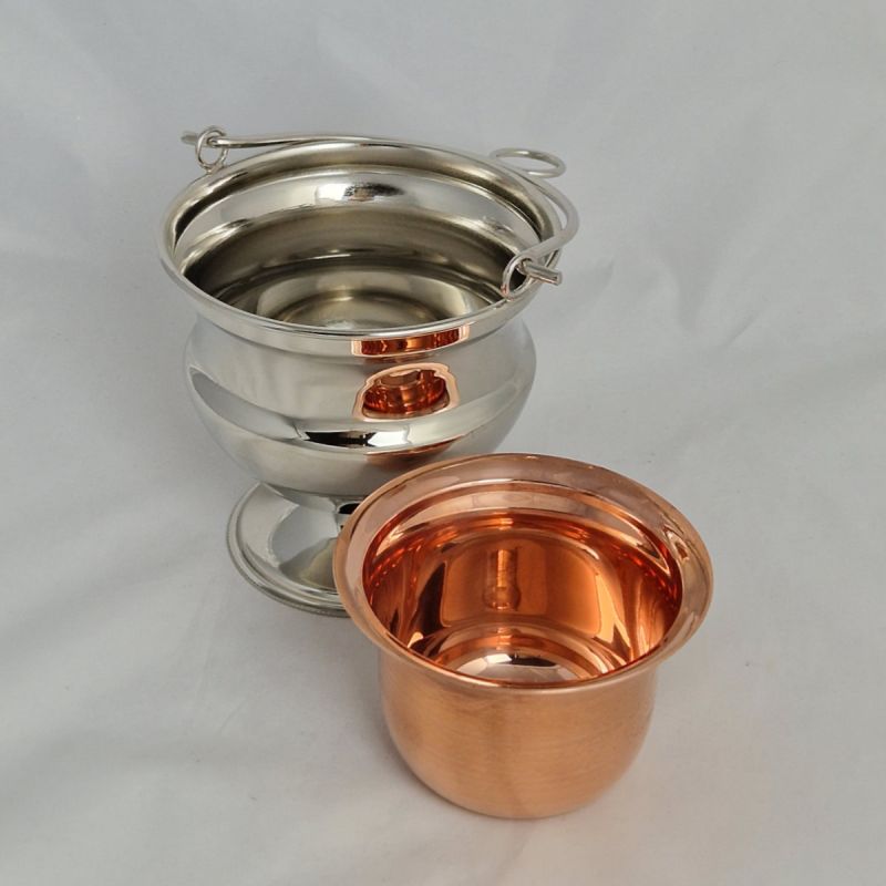 Kociołek na wodę święconą, stal - 11 cm (A1) - Kociołek na wodę święconą, stal - 11 cm (A1)