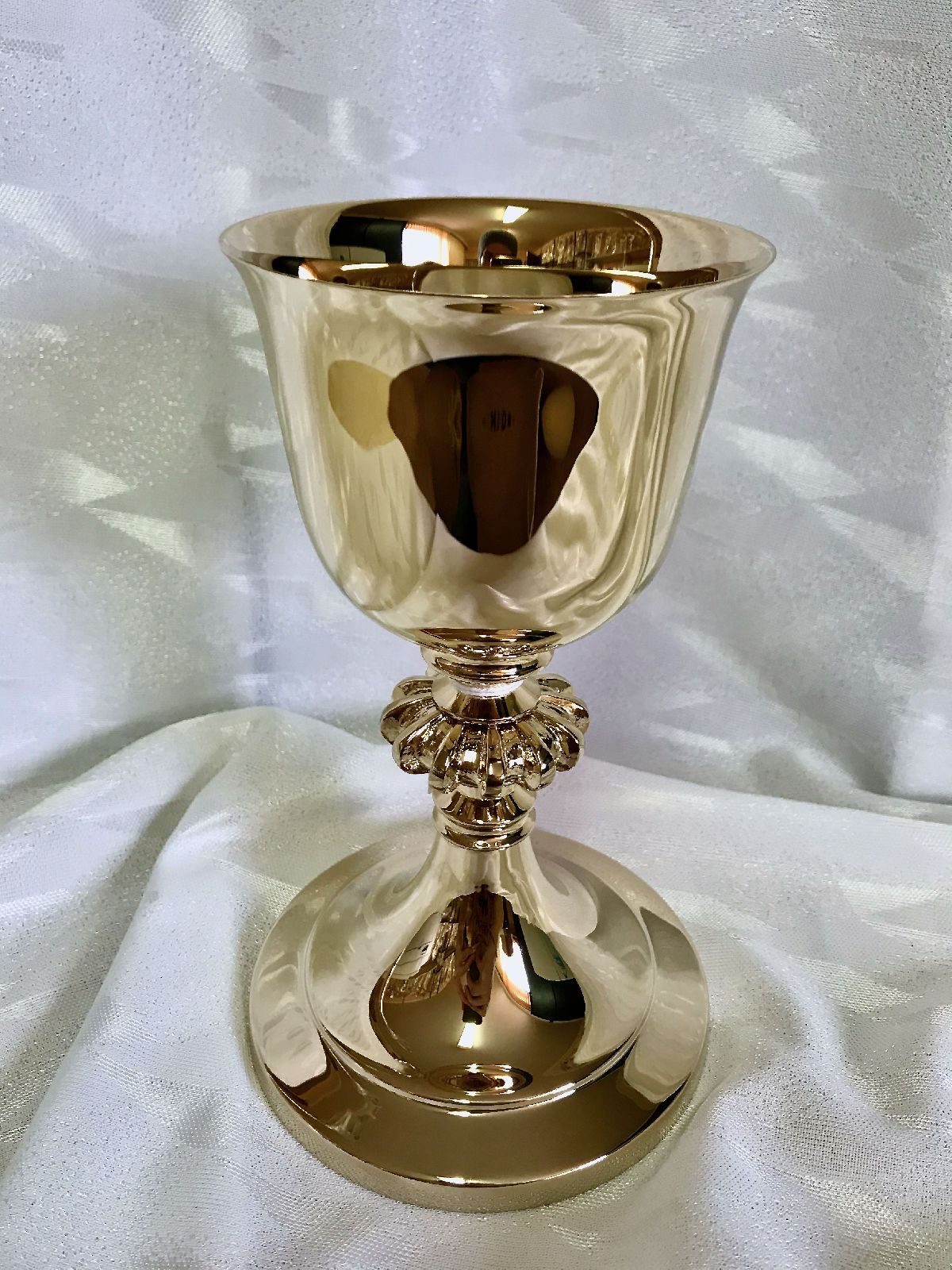 Kielich mszalny, pozłacany, nodus odlew - 21 cm (24D)