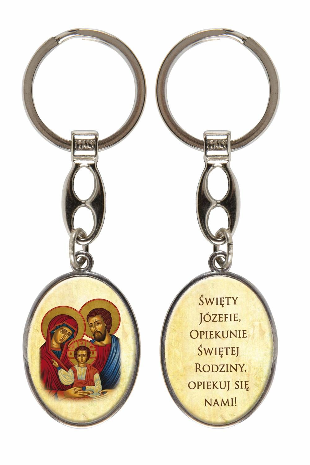 Brelok metalowy - Św. Rodzina - Breloki religijne