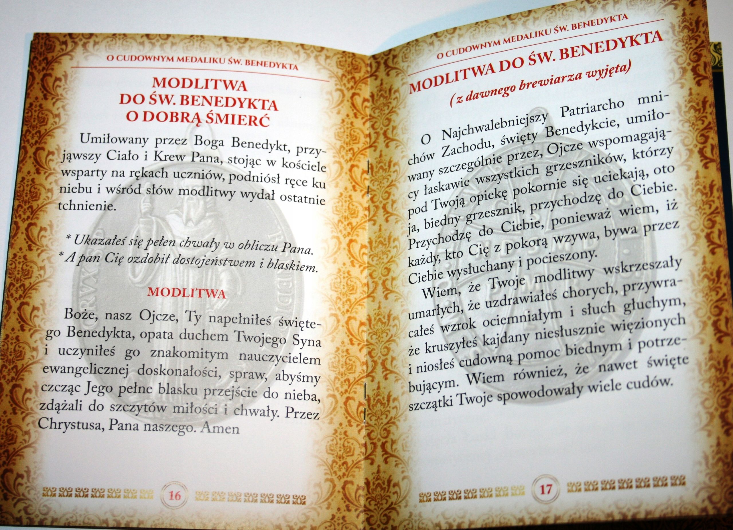 Modlitewnik O cudownym medaliku św. Benedykta + medalik - zdjęcie 2 - Modlitewnik O cudownym medaliku św. Benedykta + medalik
