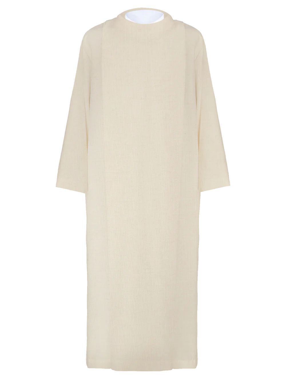 Alba kapłańska ecru, lniana, naturalny splot - LEN (H7)