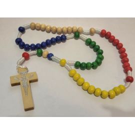 Różaniec misyjny drewniany - RÓŻAŃCE, KORONKI, TAJEMNICE RÓŻAŃCOWE
