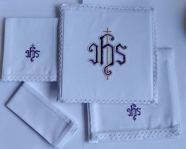 Bielizna kielichowa fioletowy IHS- 100 bawełna