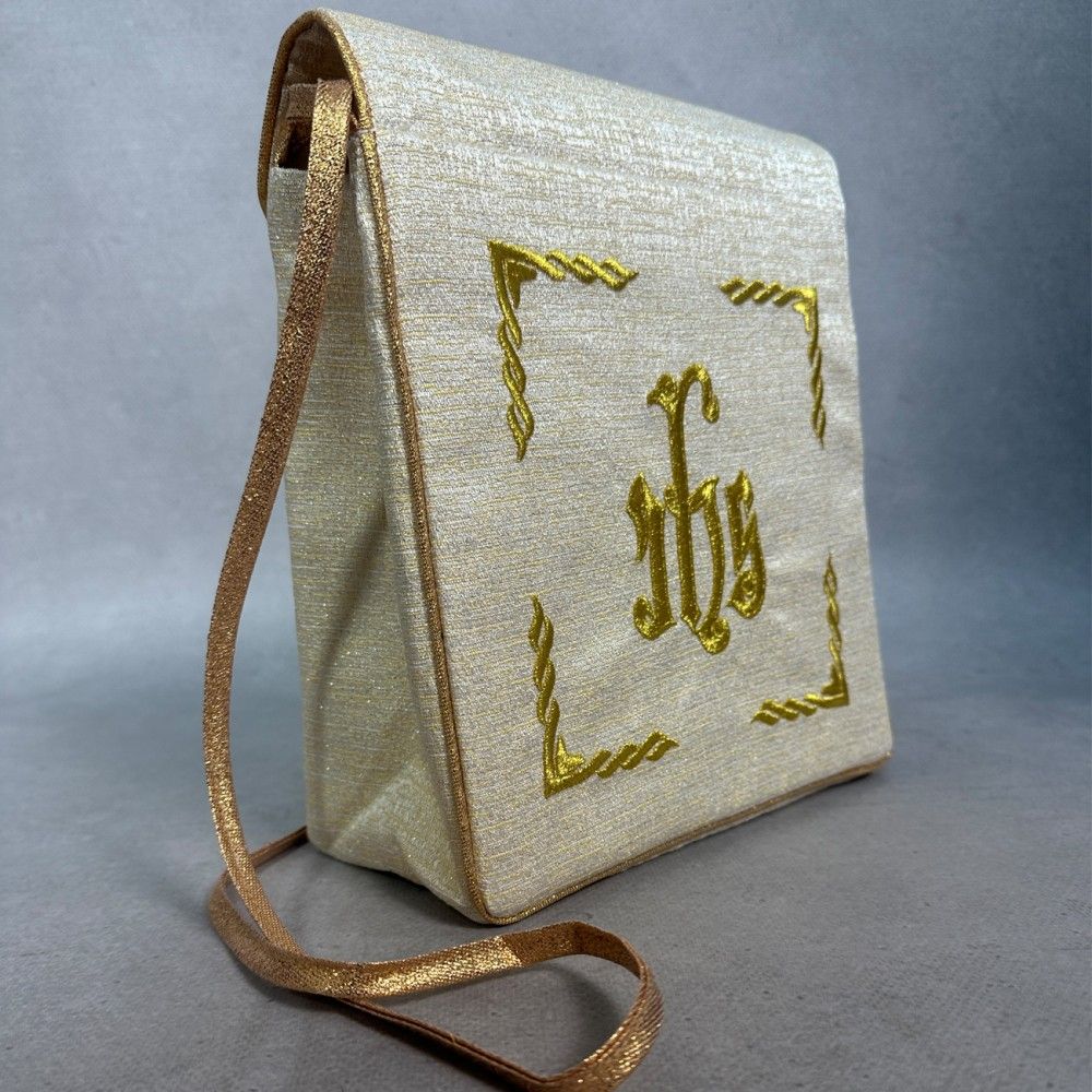 Bursa haftowana IHS - złota (D) - zdjęcie 2 - Bursa haftowana IHS - złota (D)