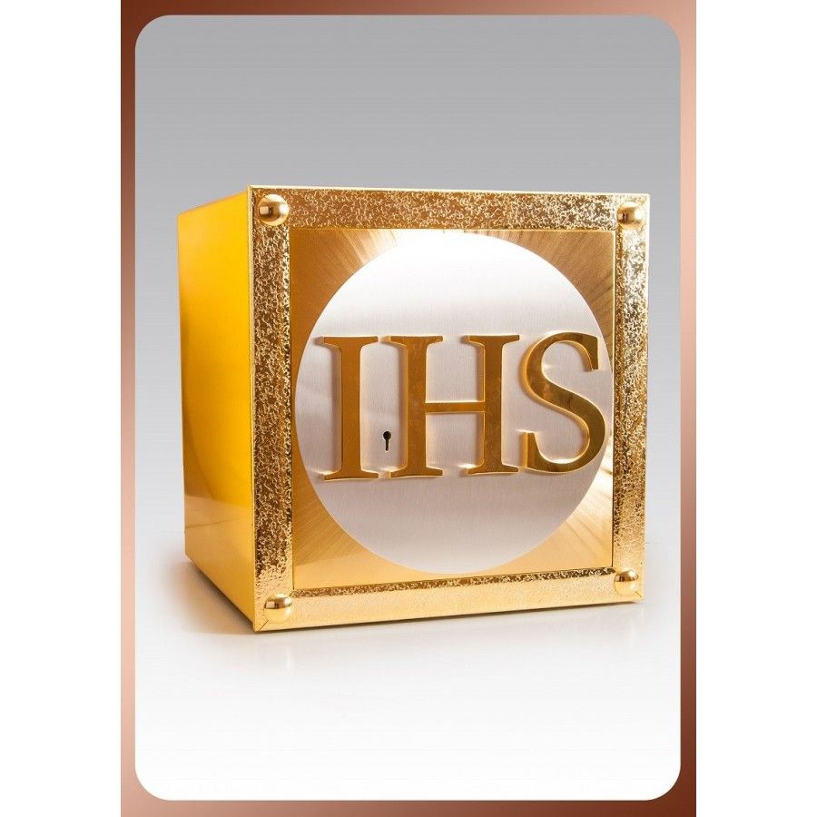 Tabernakulum mosiężne IHS (56)